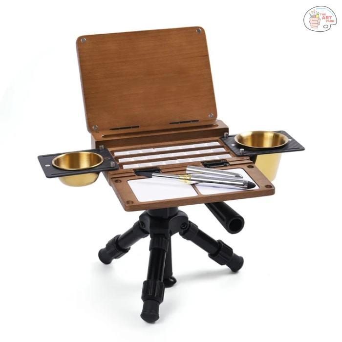 Fuumuui Portable Empty 24-Well Watercolor Palette Set | Includes Travel Brush & Multi-Use Straps, Perfect for Outdoor Painting - Image 12